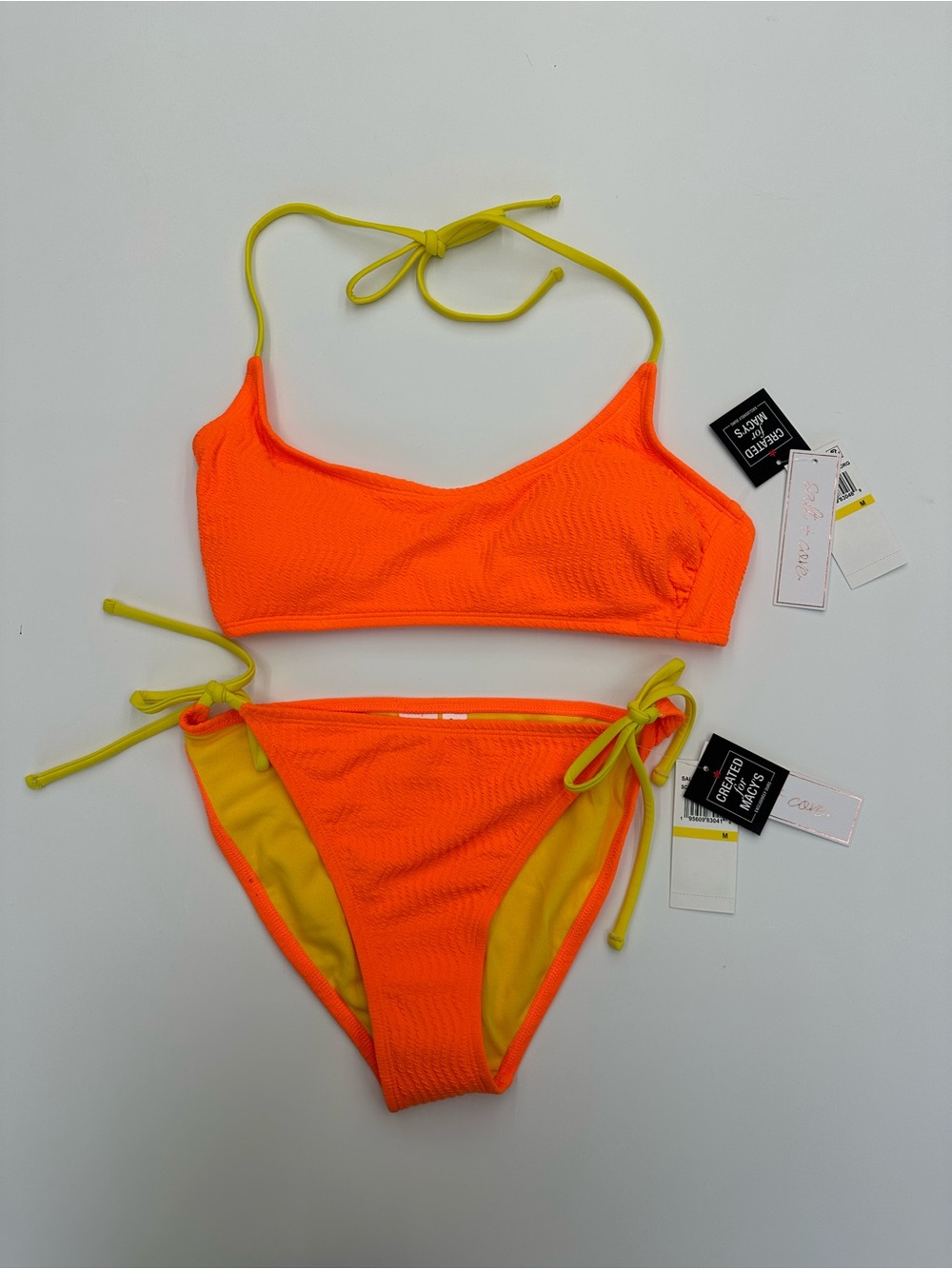 Salt + Cove Neon Orange Bikini